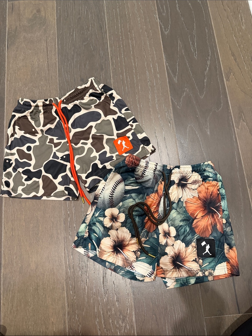 Baseballism Shorts YM Kids Floral & Camo Short SET WORN ONCE